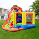 6-in-1 Water Park Bounce House for Outdoor Fun with Blower and Splash Pool by LJGDeals