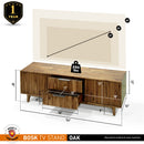 Bosk Wood Fluted TV Stand