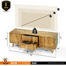 Bosk Wood Fluted TV Stand