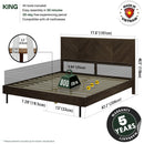 Alander Solid Wood Bed Frame