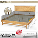 Elara Solid Wood Bed Frame