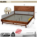 Elara Solid Wood Bed Frame
