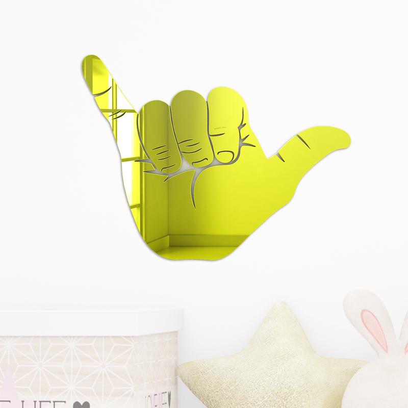 Hang Loose Hand Silhouette Mirror