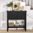 31.5" Entryway Console Table with Sliding Drawer Doors