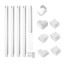 Mini Split Line Set Cover 3 Inch W x 15.8 Ft L PVC Decorative Pipe Line Cover by HouseOfZazla