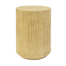 Cylindrical Outdoor Side Table Antique Brown MGO