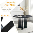 Round Dining Table With Cross Base, Modern Home Furniture