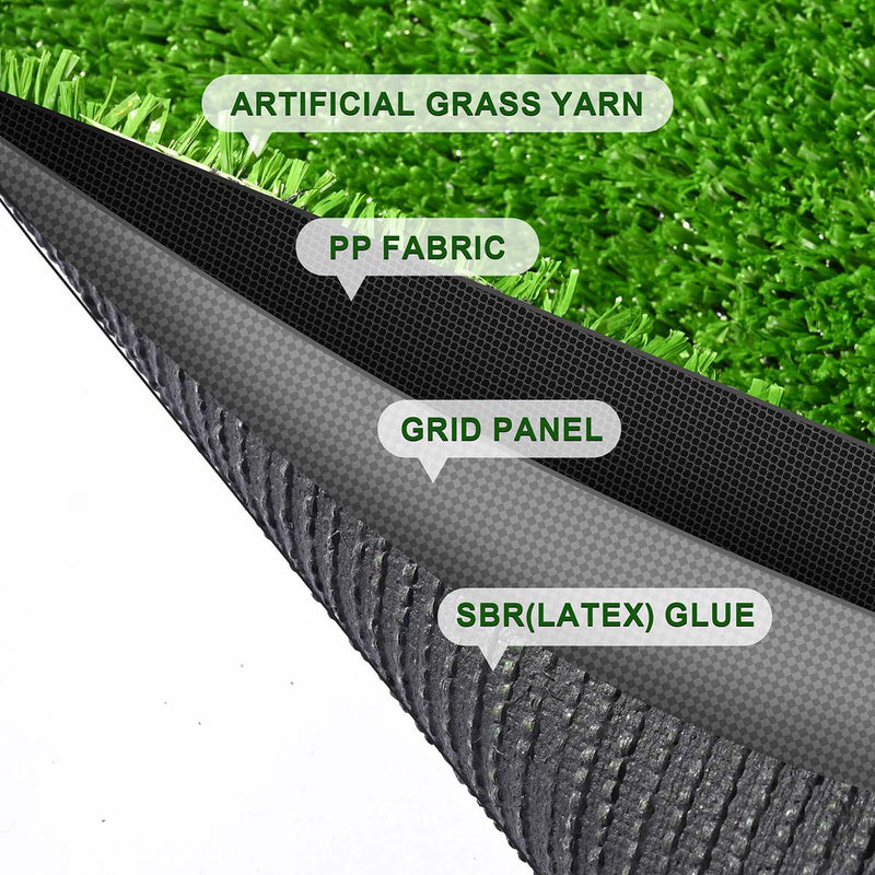 Yescom 65'x10' Artificial Grass Turf Patio Carpet Mat (2x)65x5ft