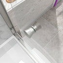 55-60" W x 60" H Brushed Nickel Double Bypass Sliding Shower Door by HouseOfZazla