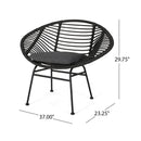 Cordella Outdoor Woven Wicker Chairs with Cushions, Set of 2 by HouseOfZazla