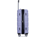 3 Piece Luggage Sets PC Lightweight & Durable Expandable Suitcase with Two Hooks, Double Spinner Wheels, TSA Lock, (21/25/29) Light Purple