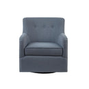 Adele - Swivel Chair With Button Tufted Back by HouseOfZazla
