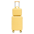 14'/20' 2-Piece ABS Spinner Wheel Luggage Set with Combination Lock