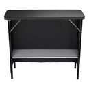 Yescom Folding Portable Bar Table with Storage Shelf