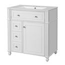 Bathroom Vanity Cabinet With Sink, Soft Close Doors With Door Organizer by HouseOfZazla