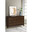 Anza - 6 Drawer Dresser Cabinet - Walnut by HouseOfZazla