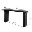 Console Table With Decorative Molding
