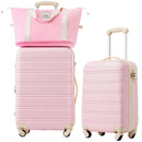 Hardshell Luggage Sets 2 Pieces + Bag Spinner Suitcase With Tsa Lock Lightweight 20" / 24" by HouseOfZazla