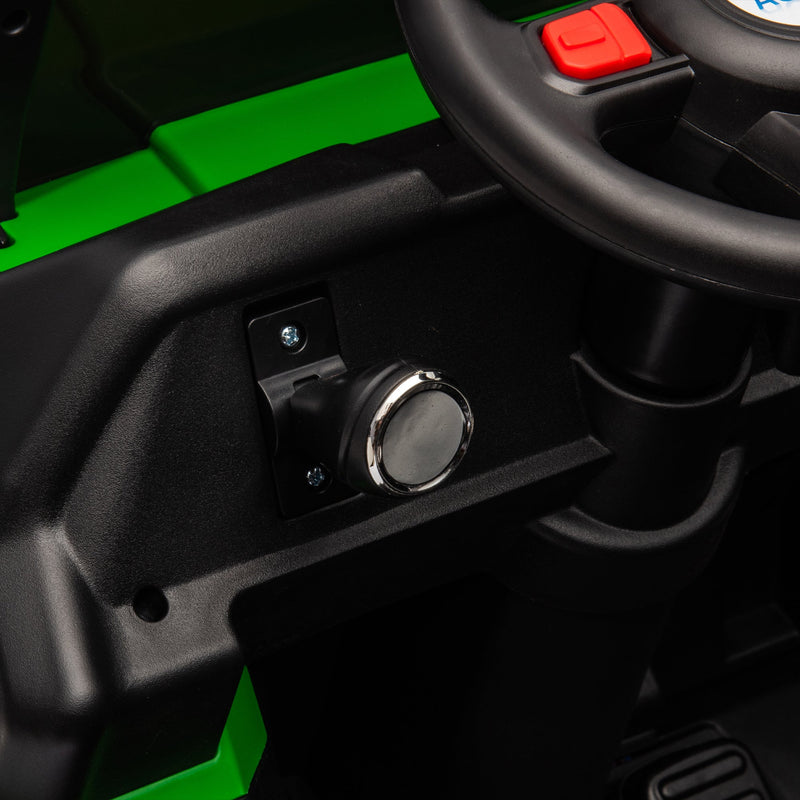 24V 2-Seater UTV-XXL Ride On Truck with Dump Bed for kid,Ride On 4WD UTV with 6 Wheels,Foam Tires, Suitable for Off-Roading,remote control,Three-Point Safety Harness