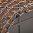 Willow - Oval Woven Patio Coffee Table, Wicker Frame by HouseOfZazla