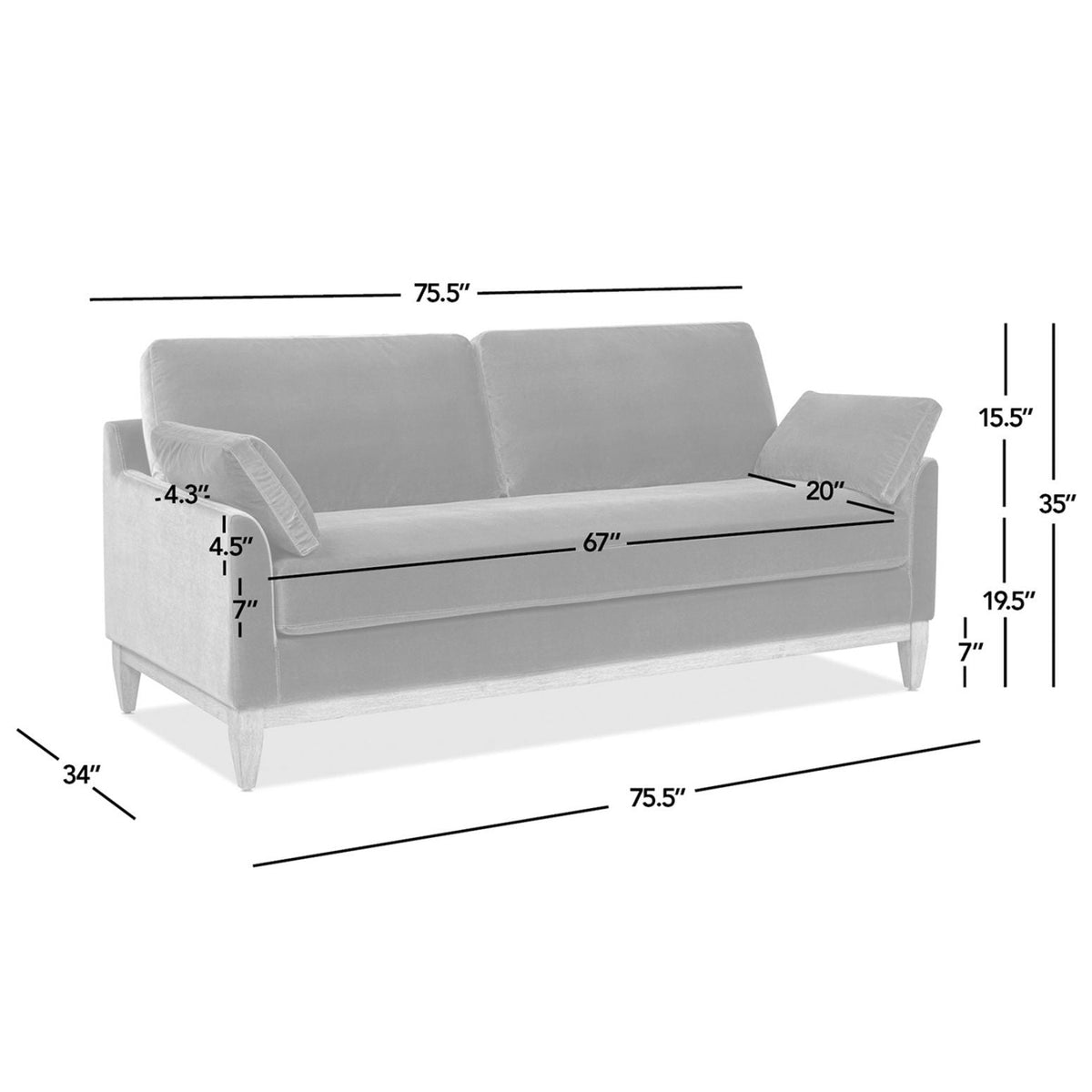 Pasadena - Modern Farmhouse Sofa, photo 4 of 23