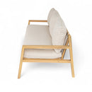 Outdoor Acacia Wood Woven Sofa With Cushions