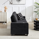 Modern Corduroy 3-Seater Sofa