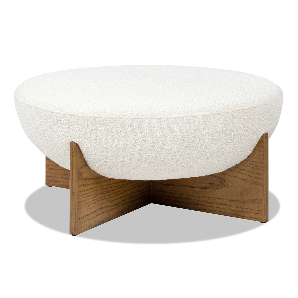 Bali - Round Upholstered Ottoman, photo 4 of 12