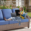 Luxury 5" Thick Cushioned 5 Pieces Patio Furniture Set