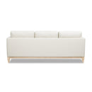Knox 84' Modern Farmhouse Sofa, Flax White Linen