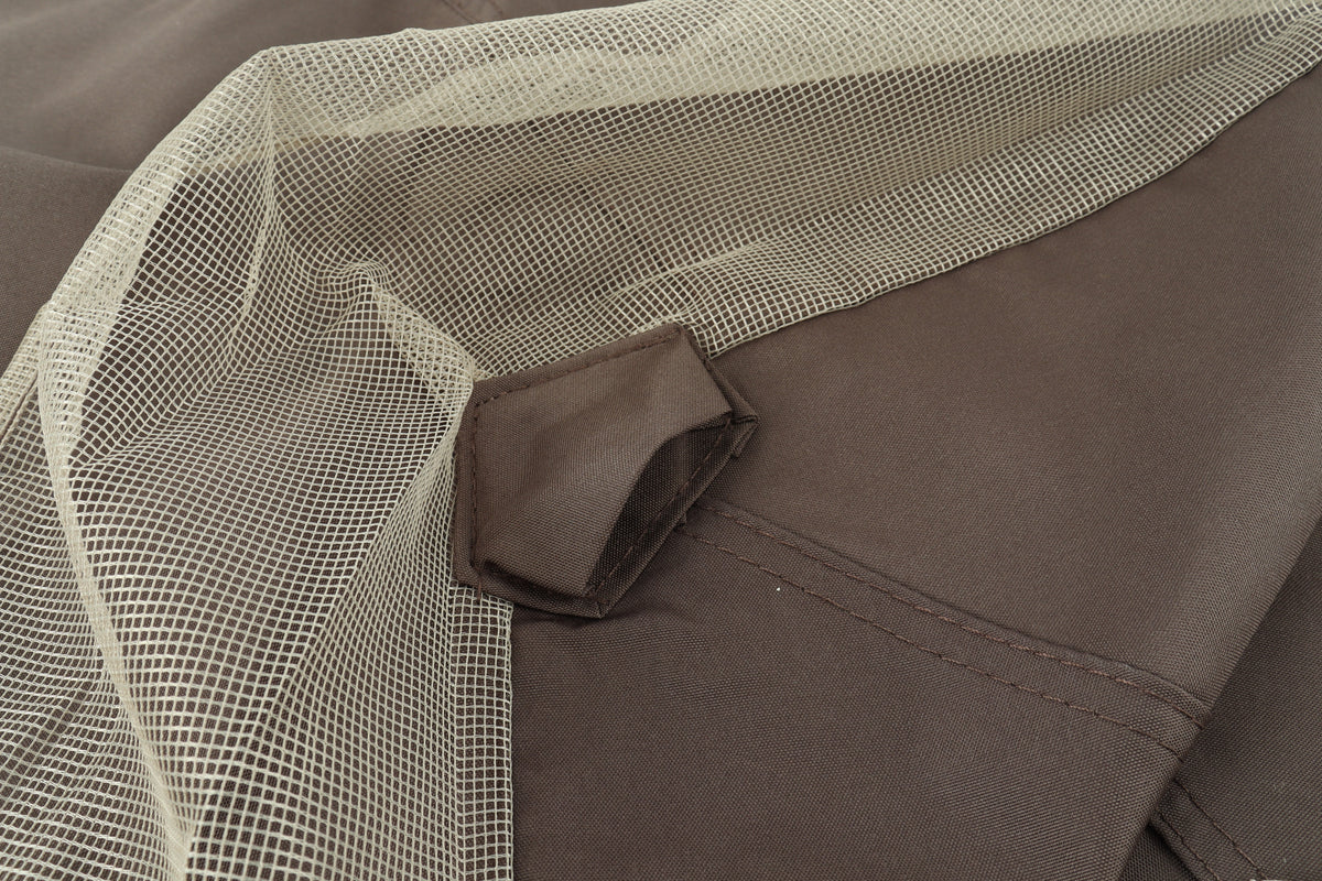 10x10 Ft Outdoor Patio Gazebo Replacement Canopy - Brown, photo 10 of 10