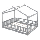 Bed House Bed Frame With Fence by HouseOfZazla