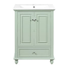 Modern Bathroom Vanity With Sink, Cabinet With Drawer And Dividers, Rectangular Storage Unit