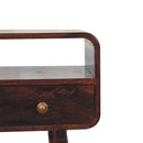Solid Wood Curved Console Table by HouseOfZazla
