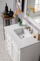 James Martin Bristol 36" Single Bathroom Vanity, Bright White