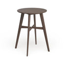 Mid-Century Modern Round Wooden Bar Table – 42" High Bar Table with Tapered Legs by HouseOfZazla