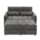 Loveseat Sofa Pull-Out Bed With Adjustable Backrest, 3 USB Ports And 2 Lumbar Pillows For Living Room by HouseOfZazla