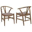 Guinea - Dining Side Chair (Set of 2) - Walnut by HouseOfZazla