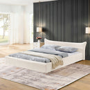 Modern Upholstered Bed Frame With Curved Headboard by HouseOfZazla