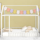 Metal Bed House Bed Frame With Fence by Unique Piece Furniture