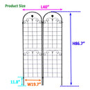 Metal Garden Trellis For Climbing Plants Outdoor Rustproof Plant Support Rose Trellis Netting Trellis by Unique Piece Furniture