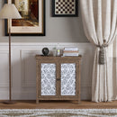 Storage Cabinet, Organizer - Brown Antique White by HouseOfZazla