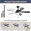 Ceiling Fan & DC Motor And Integrated Light by Unique Piece Furniture