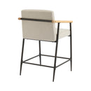 Mid Century Modern Counter Stool Set With Iron Frame by HouseOfZazla