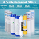 Yescom Under Sink Water Filter Replacement Cartridge 8 Pack by yescomusa