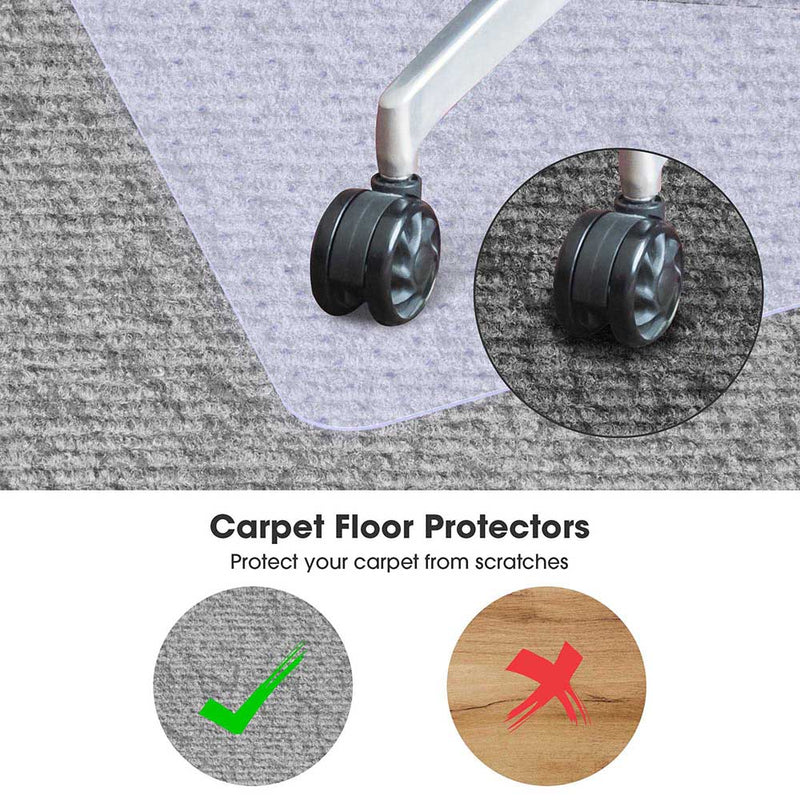 Yescom 48x36 Office Chair Mat for Carpet with Lip