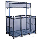 Yescom Pool Toy Storage Bin Mesh Rolling Cart - Steel