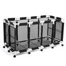 Yescom Stable PVC Pool Toy Storage Bin Mesh Rolling Cart