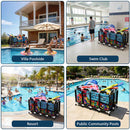 Yescom Stable PVC Pool Toy Storage Bin Mesh Rolling Cart
