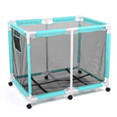 Yescom Stable PVC Pool Toy Storage Bin Mesh Rolling Cart